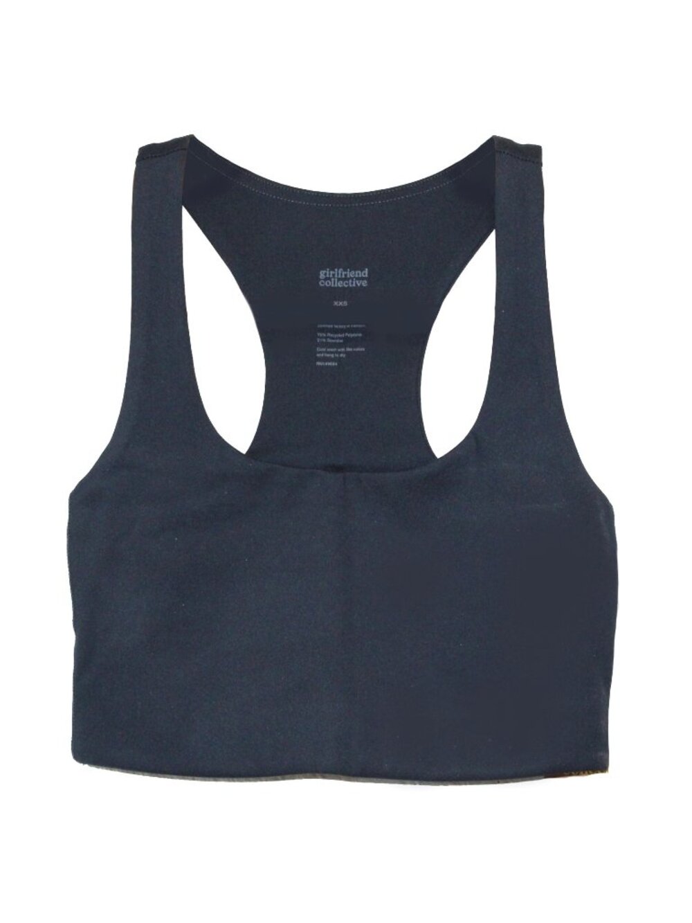 Girlfriend Collective Paloma Racerback Bra Blue Size XXS #1002